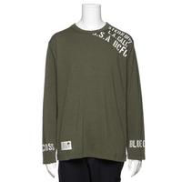 【50%OFF】肩ミリタリー風プリントTシャツ