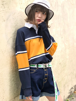 WEGO/カラーパネルラガースウェット