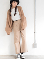 WEGO/コーデュロイストレートワイドパンツ