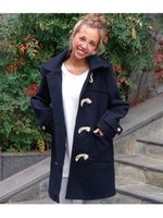 2WAYダッフルコート/ネイビー(018)