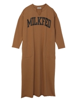 ARCH LOGO LONG DRESS/ベージュ