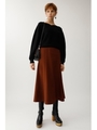 BELTED FLARE スカート/BRN