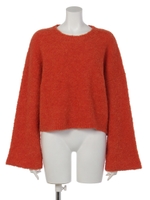 BOUCLE WIDE SLEEVE MG TOPS/ORG