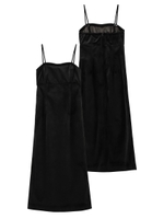 CAMISOLE MAXI DRESS/ブラック