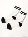 CANDY MAZE SOCKS/OFF WHITE