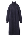 COLOR NEP KNIT DRESS/ネイビー