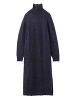 COLOR NEP KNIT DRESS/ネイビー