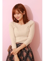 Chewyウェーブスカラリブニット/エクリュ1(031)