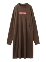 EMBROIDERY BAR STENCIL DRESS/ブラウン
