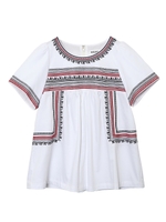 ETHNIC EMBROIDERY TOP/ホワイト
