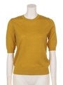 FINE SKIN WOOL HG H/ S TOPS/YEL