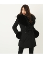 Faux Fur トレンチダウンCT/BLK