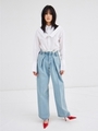 HIGH WAIST DENIM PANTS/LIGHT BLUE