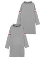 LINE LOGO HIGH NECK DRESS/アッシュ