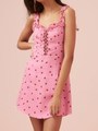 LOLA MINI DRESS/PINK STRAWBERRY