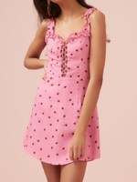 LOLA MINI DRESS/PINK STRAWBERRY