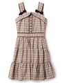 Love mine Check ワンピース /mille fille closet/ベージュ