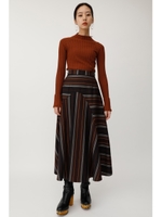 MULTI STRIPE スカート/柄BRN5