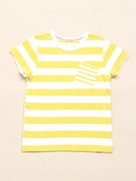 Orangehakka クレイジーボーダー半袖Tシャツ/ピンク