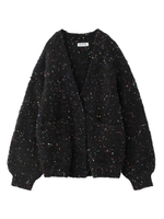 RIB CARDIGAN/ブラック