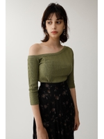 SLANTING ONE SHOULDER トップス/KHA