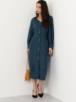 SMF 圧縮ミラノリブ タックワンピース/ROYAL