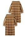 STRIPED DRESS/ベージュ