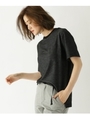 Tシャツ クルーネック デニムライク/ブラック(019)