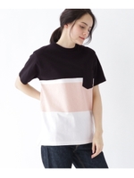 Tシャツ 胸切り替え 【WEB限定】14540/ブラック(219)