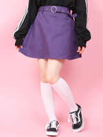 WC/リングベルトフレアスカート