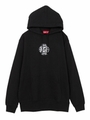 XGL GLOBE SWEAT HOODIE/ブラック