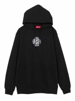 XGL GLOBE SWEAT HOODIE/ブラック
