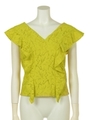 [GREED]NATURAL LACE Frill Top/YELLOW