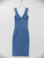 denim one-piece/sax