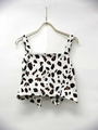 leopard print camisole/white