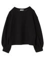 ・K ボリュームスリーブプルオーバー/ブラック