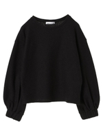 ・K ボリュームスリーブプルオーバー/ブラック