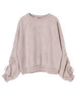 ・RAYCASSINフェイクスエードプルオーバー/ピンク