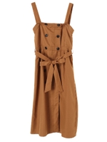 ・トレンチAラインワンピース/キャメル