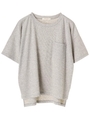 ・ポケットゆったりTシャツ/杢グレー
