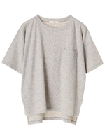・ポケットゆったりTシャツ/杢グレー