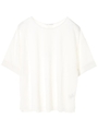 ・ロールアップ袖ボックスTシャツ/オフホワイト