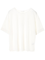 ・ロールアップ袖ボックスTシャツ/オフホワイト
