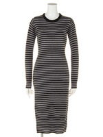 BORDER　LONG　KNIT　DRESS