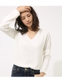 《1月10日まで期間限定価格》【AZUL BY MOUSSY】ベーシックVネックプルオーバー/O/WHT