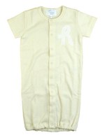 [ベビー]オーガニックコットン半袖2WAYカバーオール/サックス