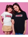 【ANAP KIDS】 チェッカー柄ロゴTシャツ/ホワイト(001)