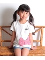 【ANAP KIDS】リボンモチーフTシャツ/レッド(025)