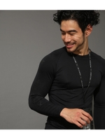 【AZUL BY MOUSSY】AZUL BEACH クルーネック長袖プルオーバー/BLK