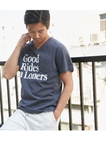 【AZUL BY MOUSSY】GOODRidesピグメントVネック半袖T/NVY